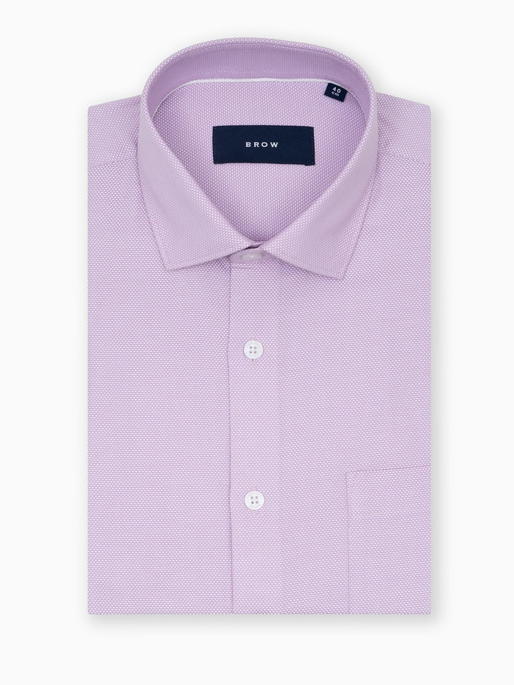 Classic Honeycomb  Dobby Lilac Formal Full Sleeve Shirt