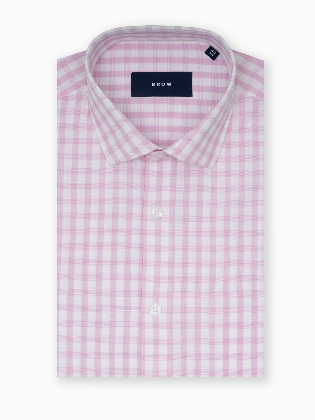 Candy Checks Pink & White Checks Cotton Linen Shirt