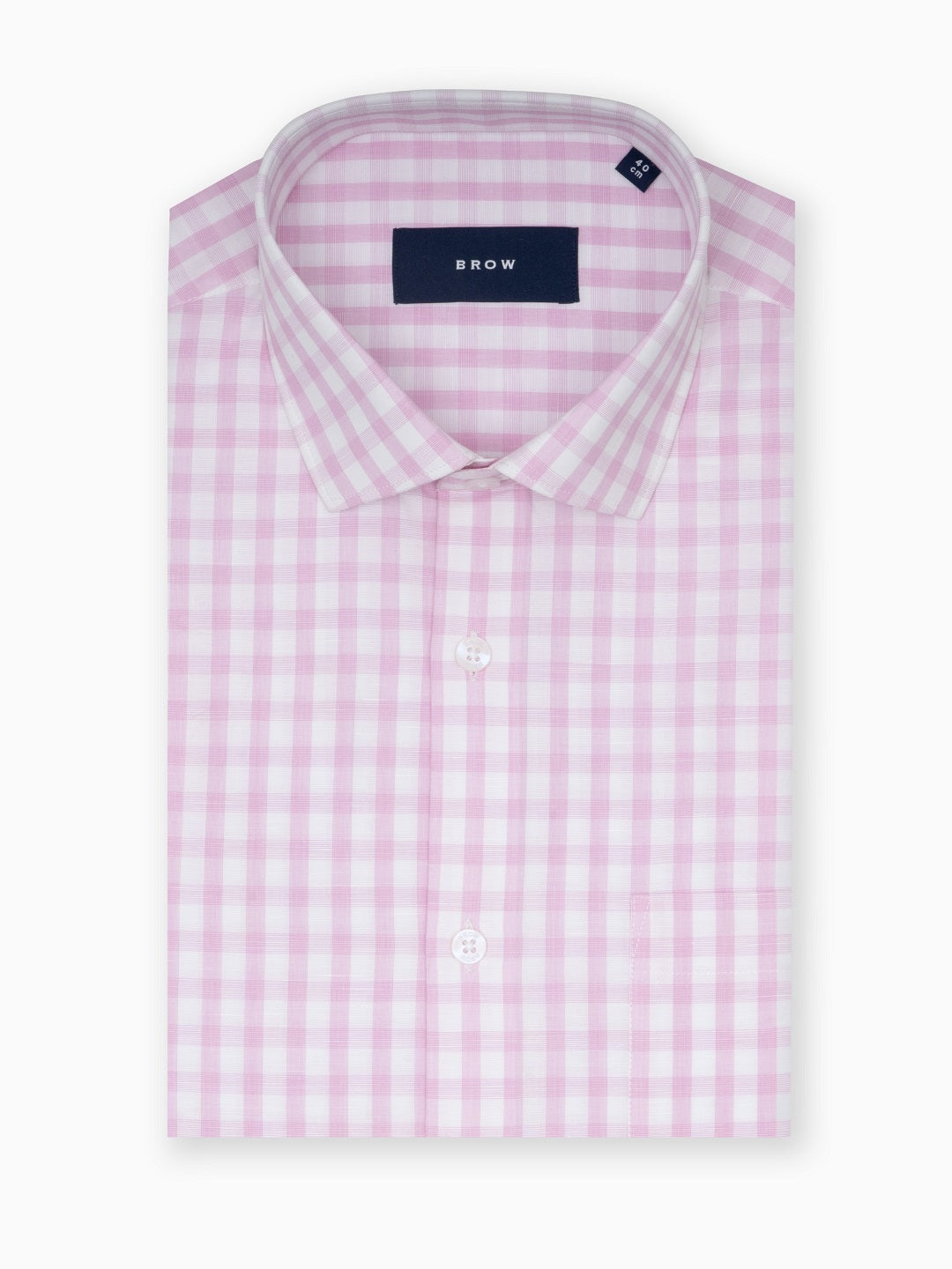 Candy Checks Pink & White Checked Cotton Linen Shirt
