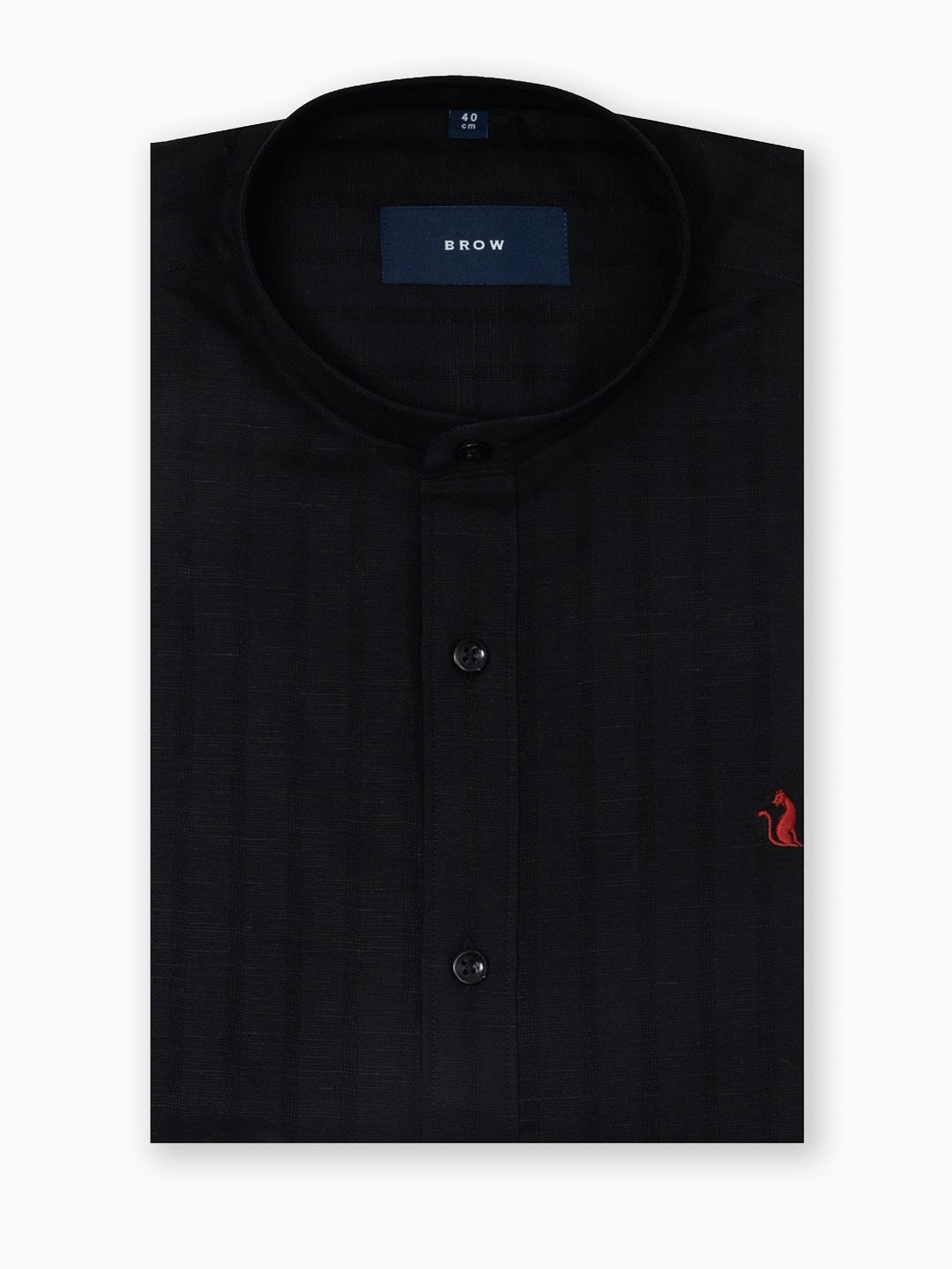 Riverline Black Stripe Linen Cotton shirt