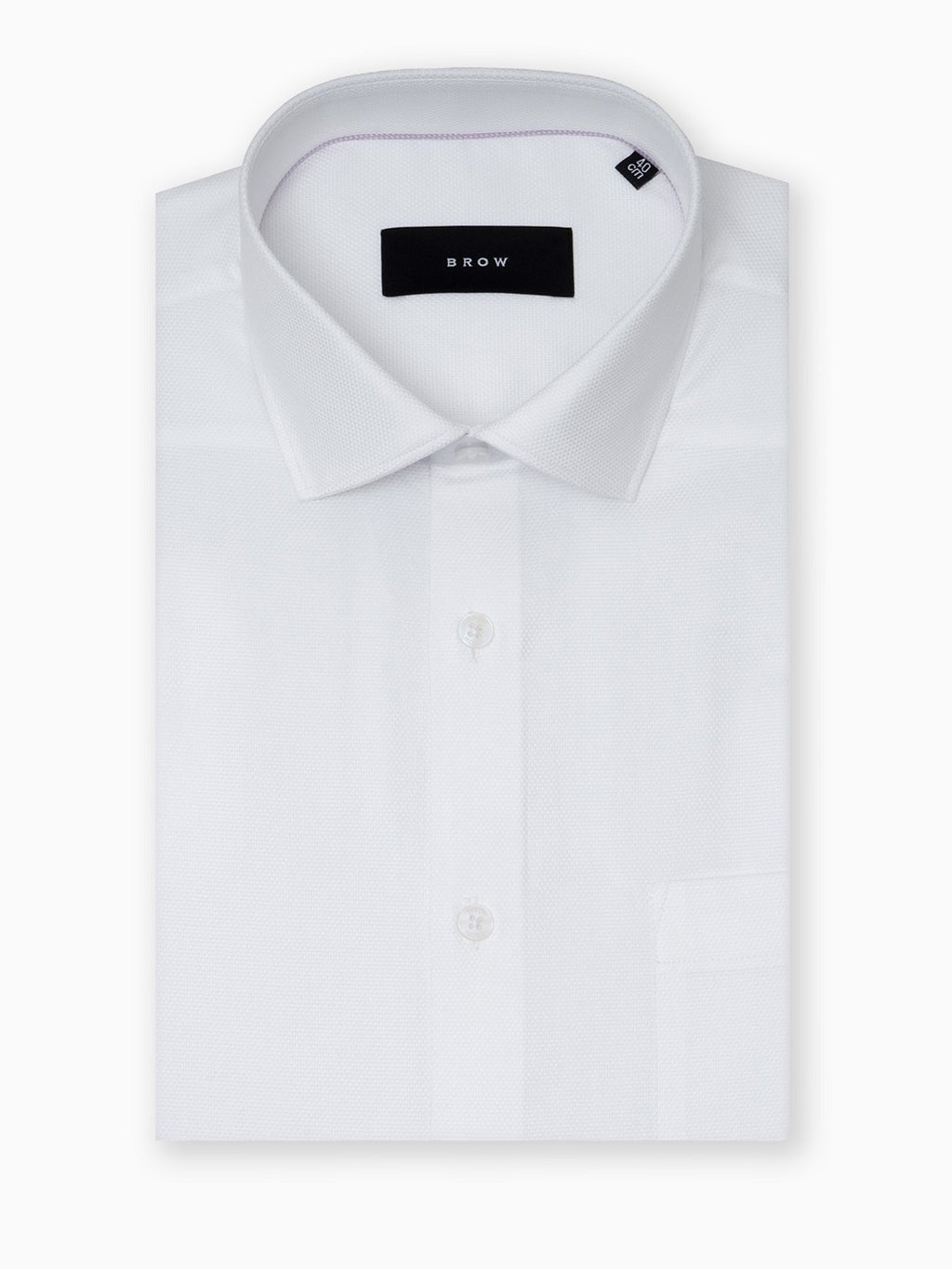 Classic Diamond  Dobby White Formal Shirt