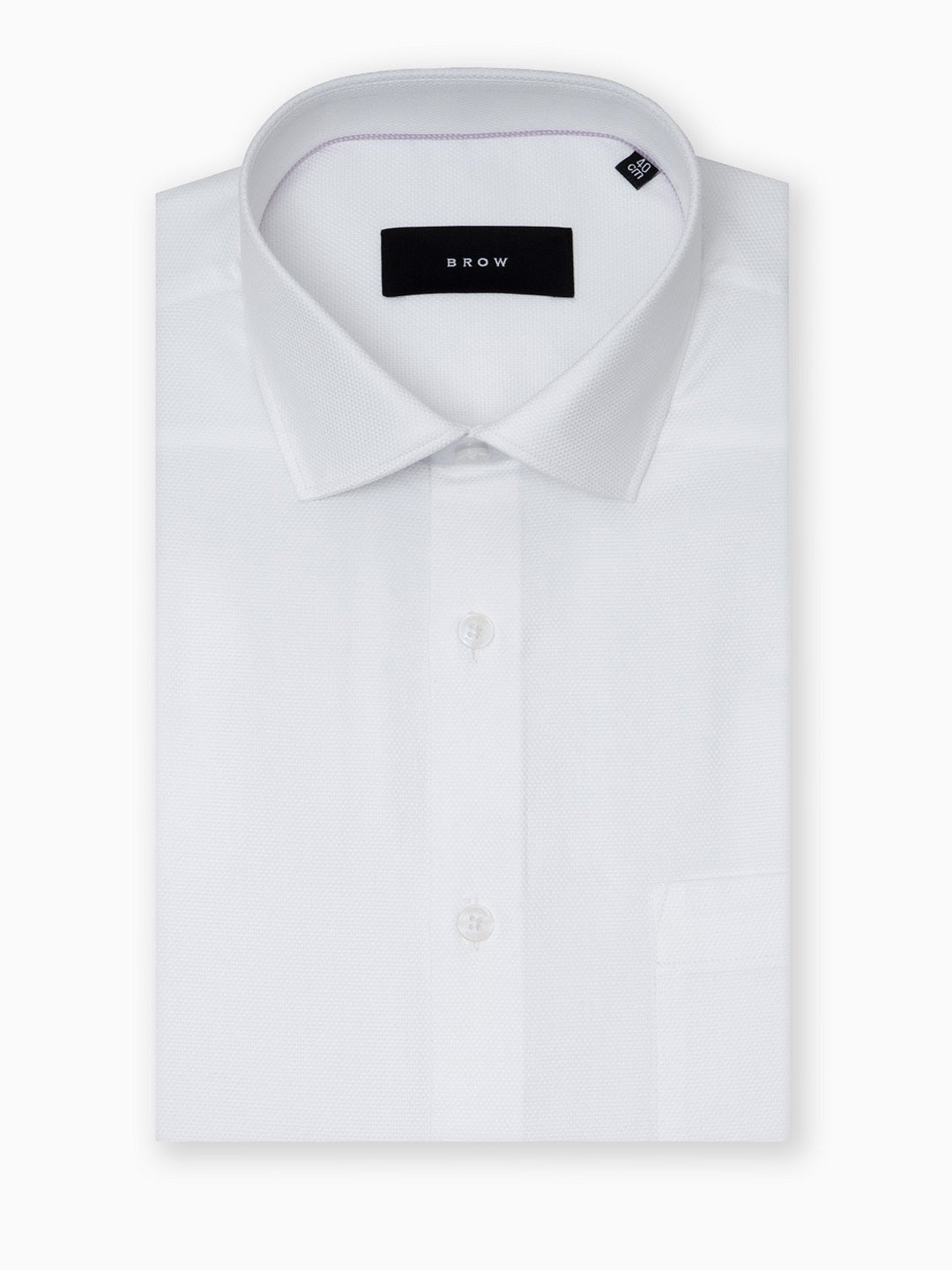 Classic Diamond  Dobby White Formal Shirt