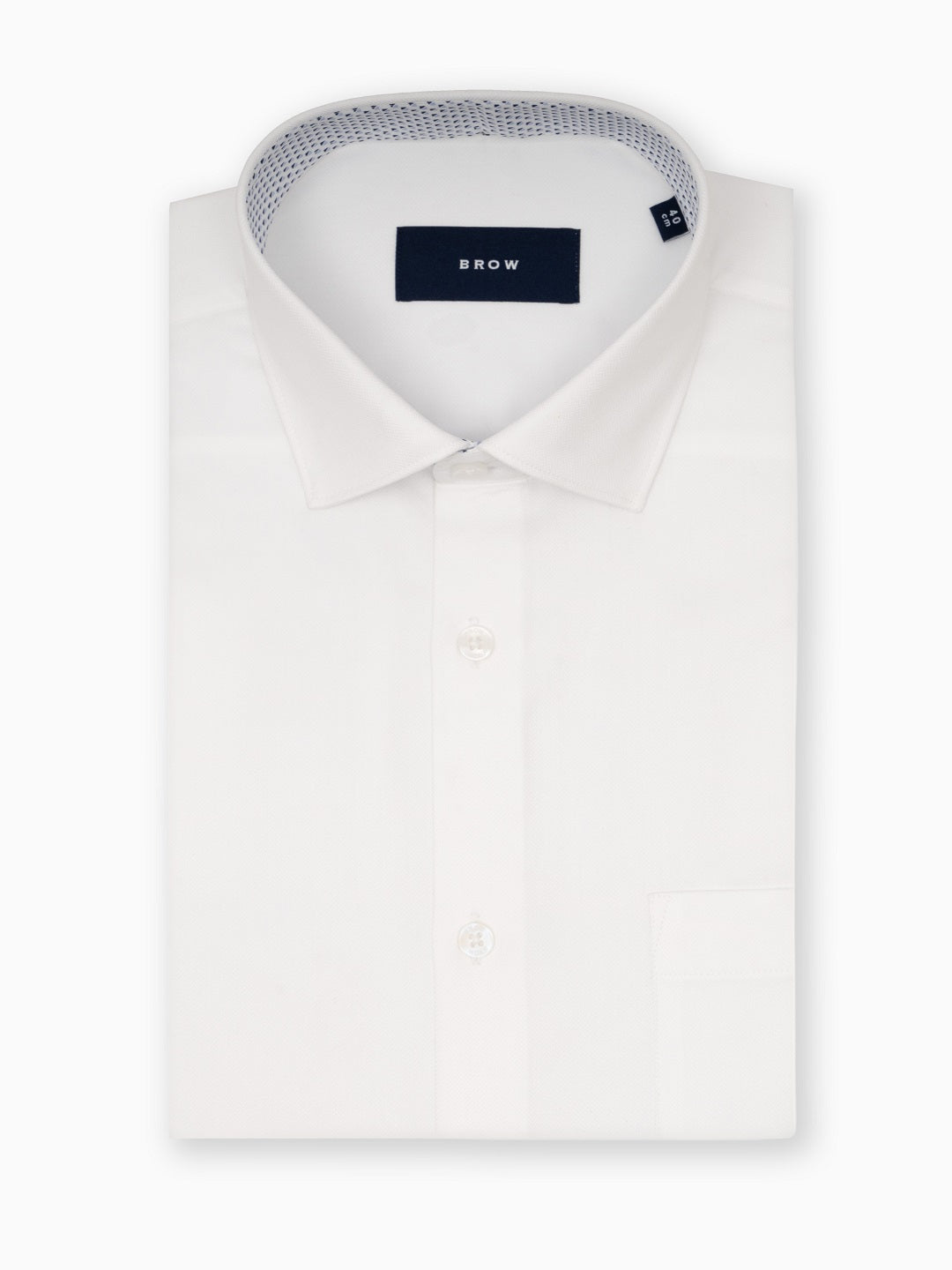 Classic Herringbone Super White Shirt