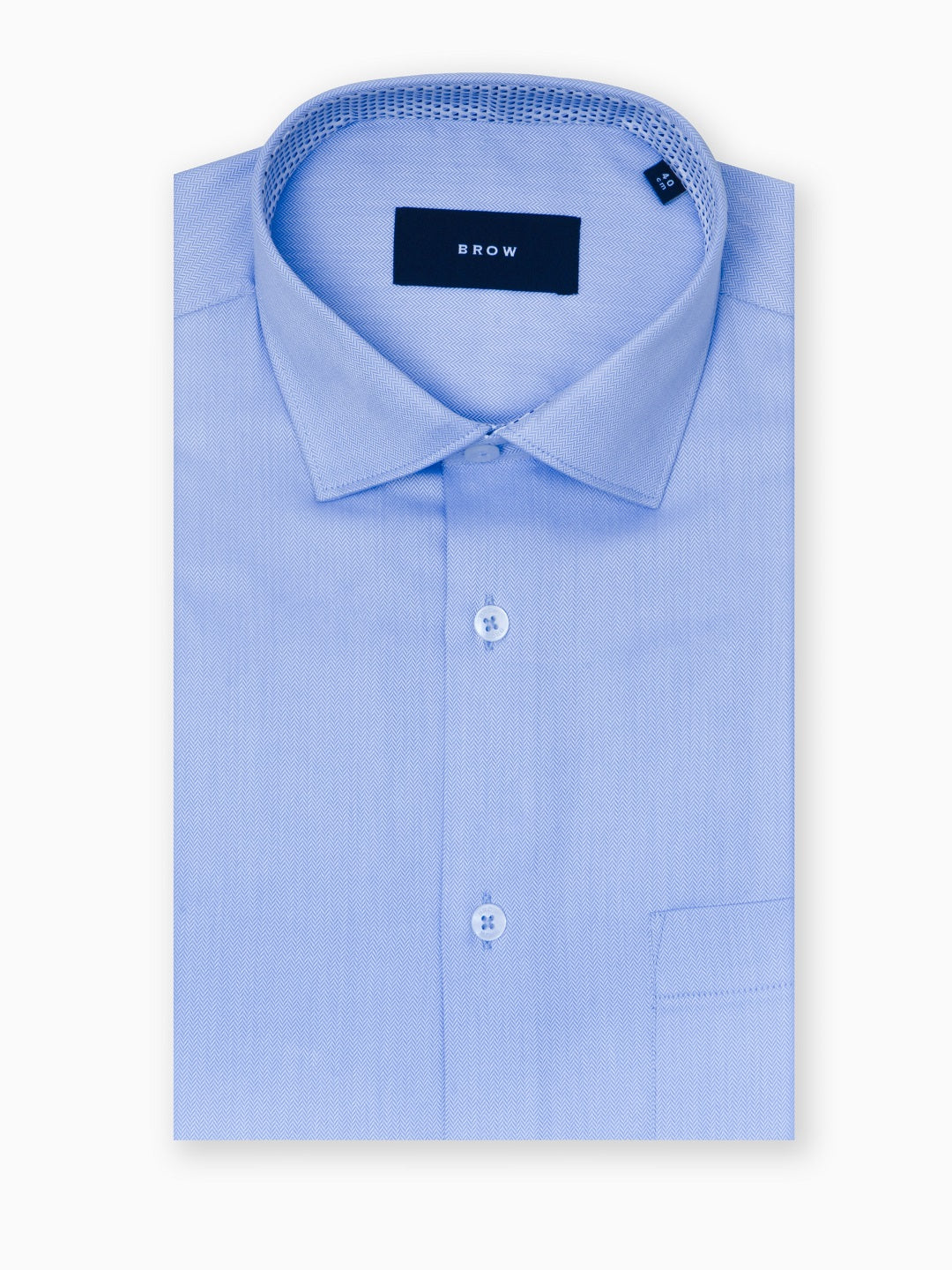 Classic Herringbone Sky Blue Shirt