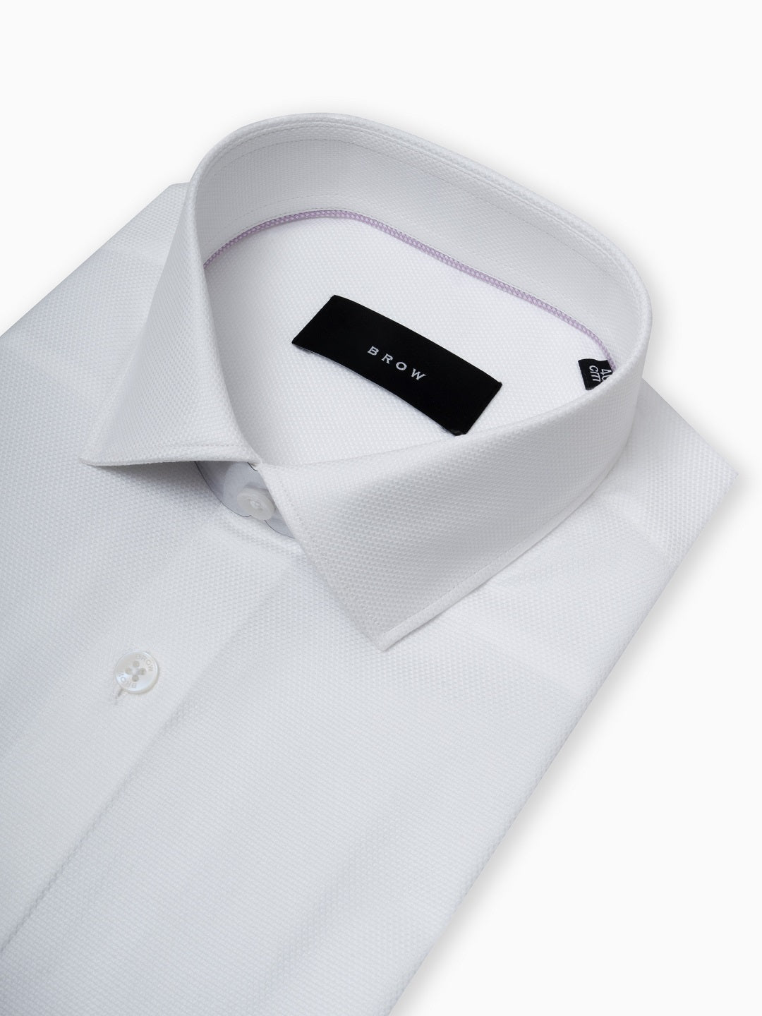Classic Diamond  Dobby White Formal Shirt