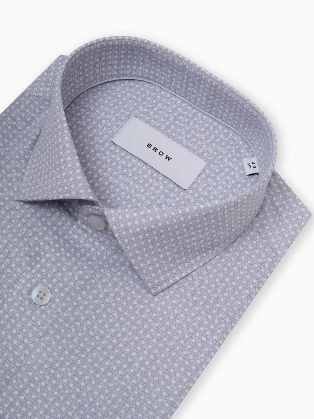 Imperial Geometric Grey Printed Shirt