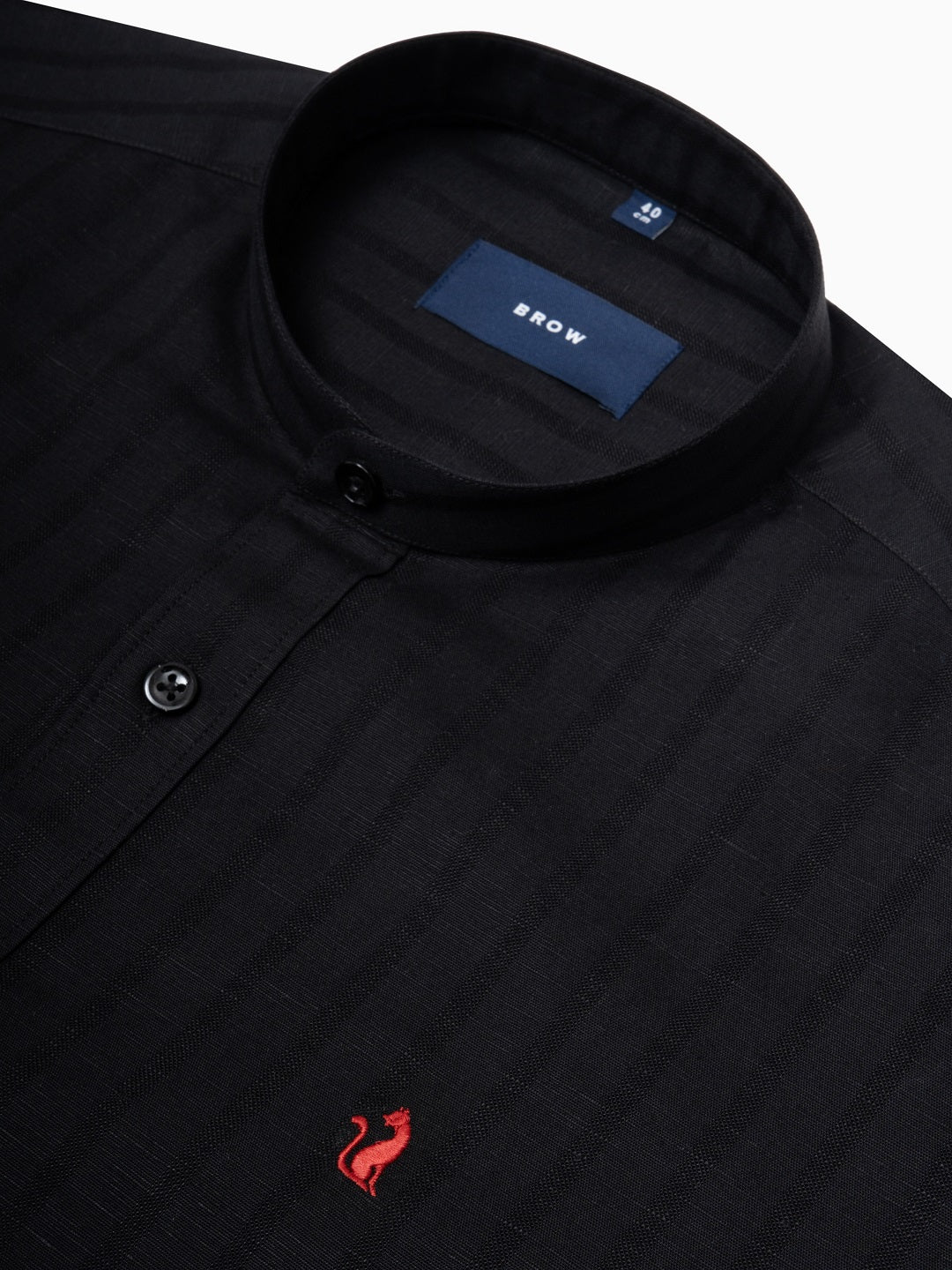 Riverline Black Stripe Linen Cotton shirt