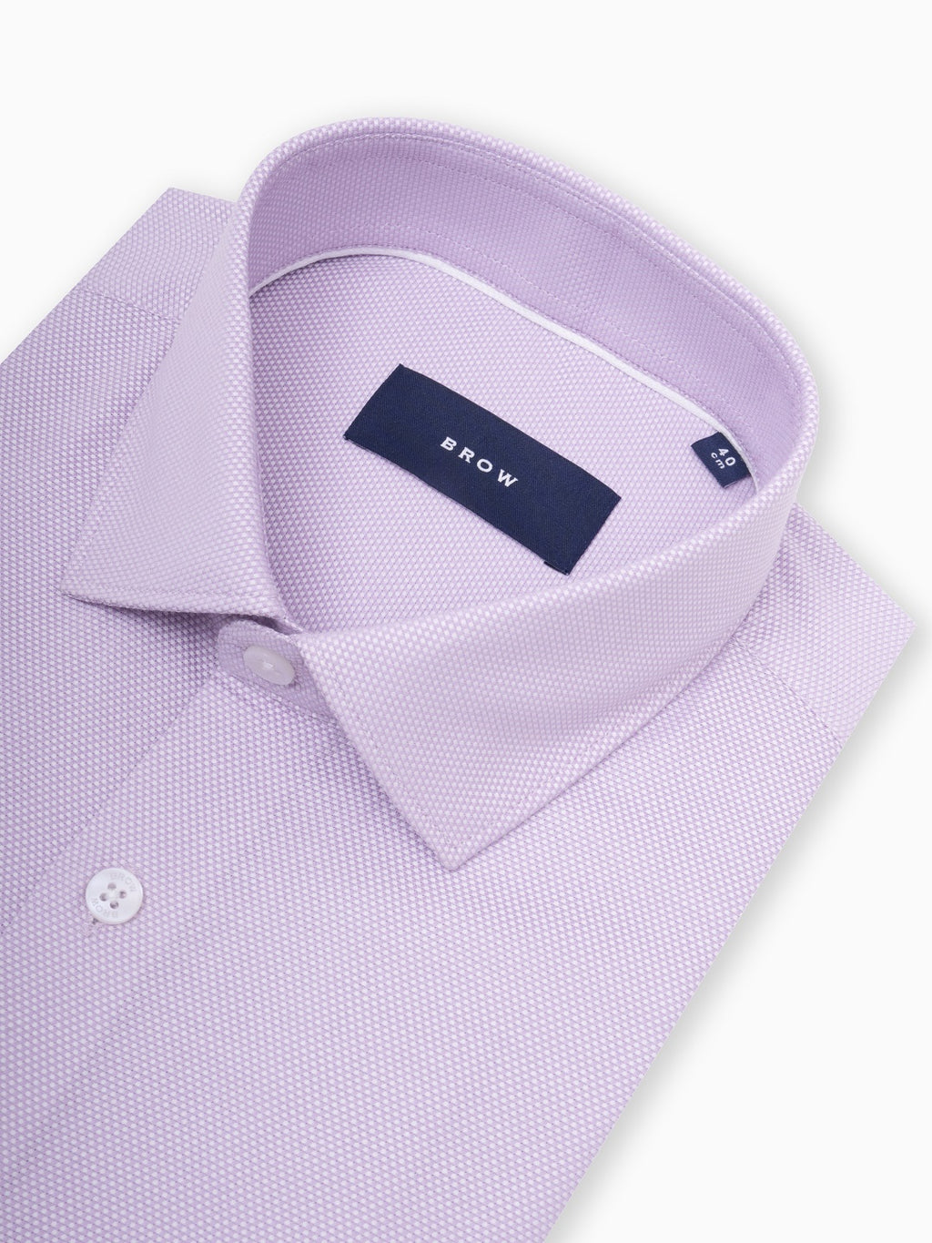 Classic Honeycomb  Dobby Lilac Formal Full Sleeve Shirt