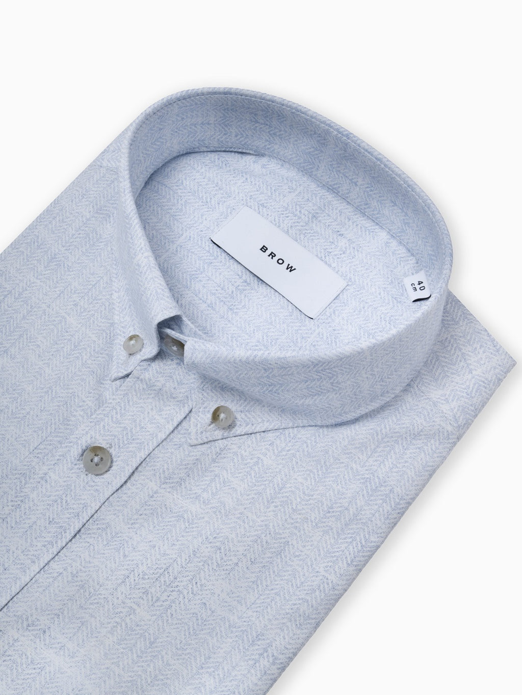 Slate Herringbone Print Sky Blue Color Half Sleeve Shirt