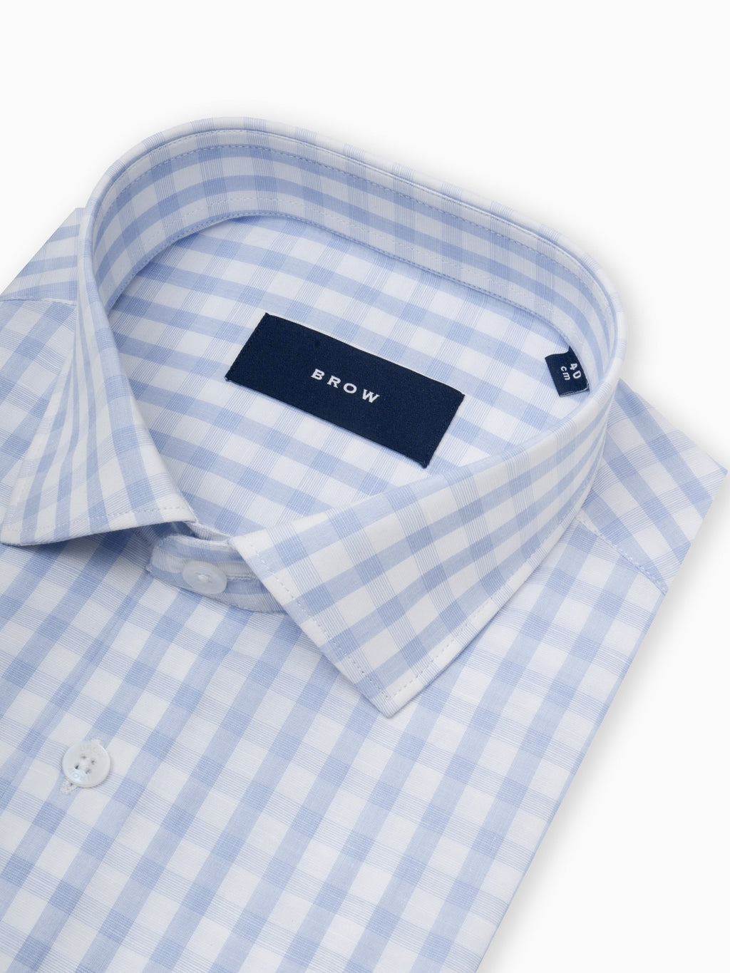 Candy Checks Blue & White Checked Cotton Linen Shirt