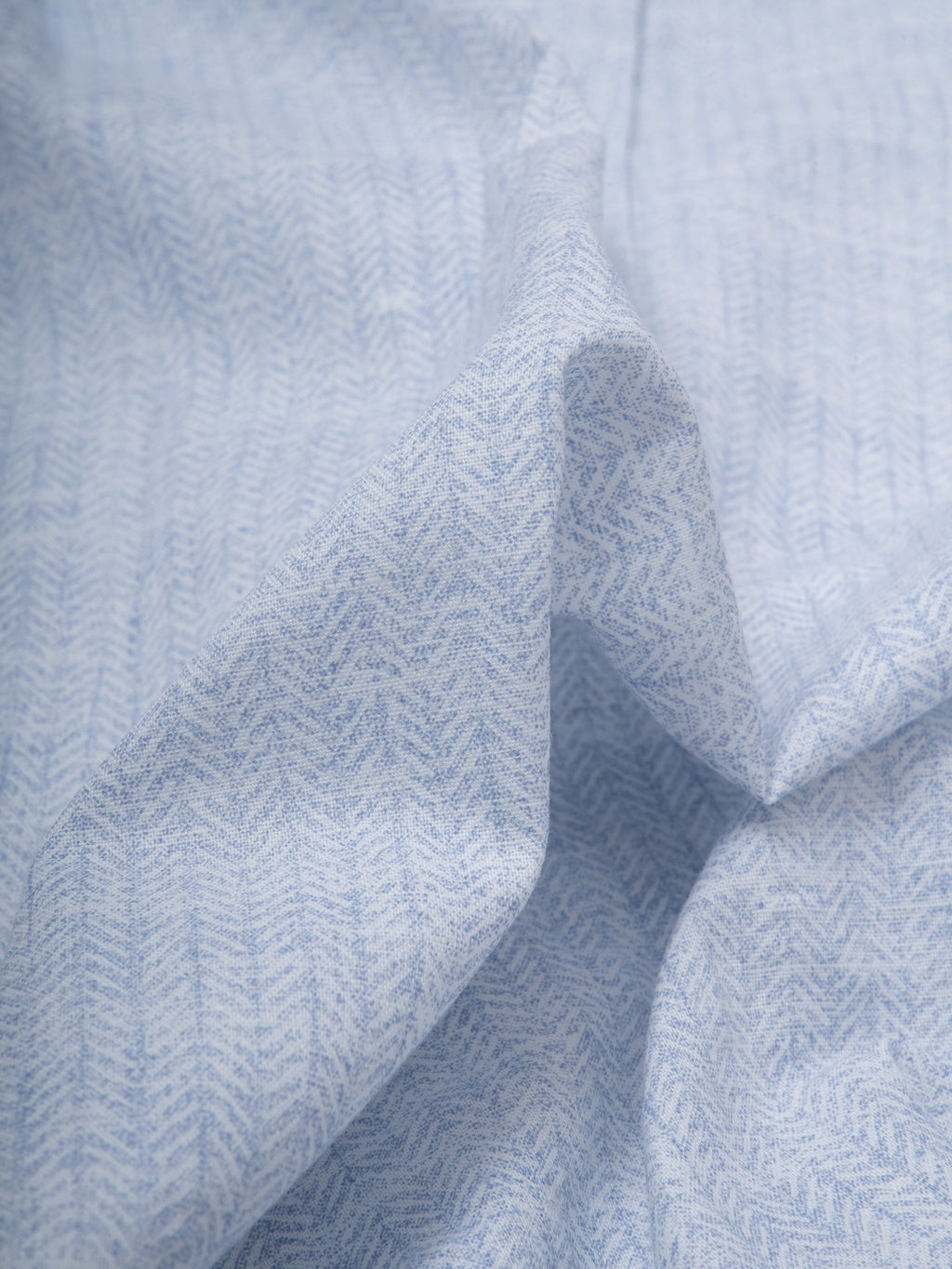 Slate Herringbone Print Sky Blue Color Half Sleeve Shirt