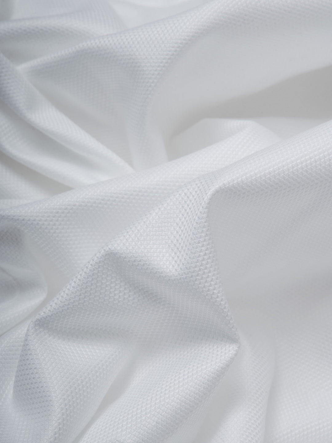 Classic Diamond  Dobby White Formal Shirt