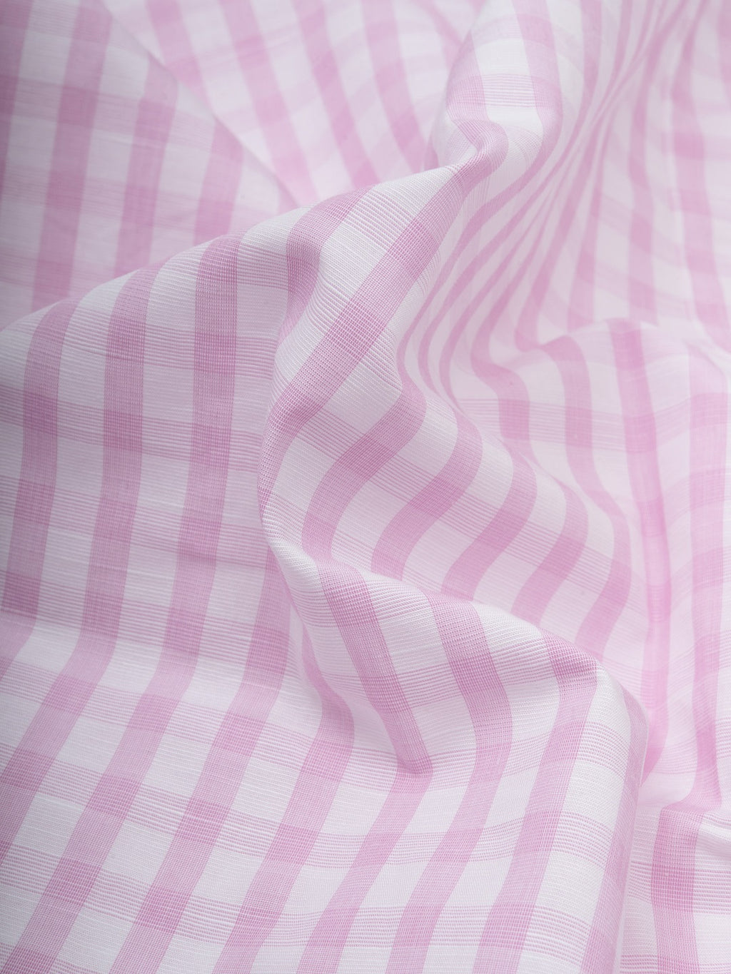 Candy Checks Pink & White Checks Cotton Linen Shirt