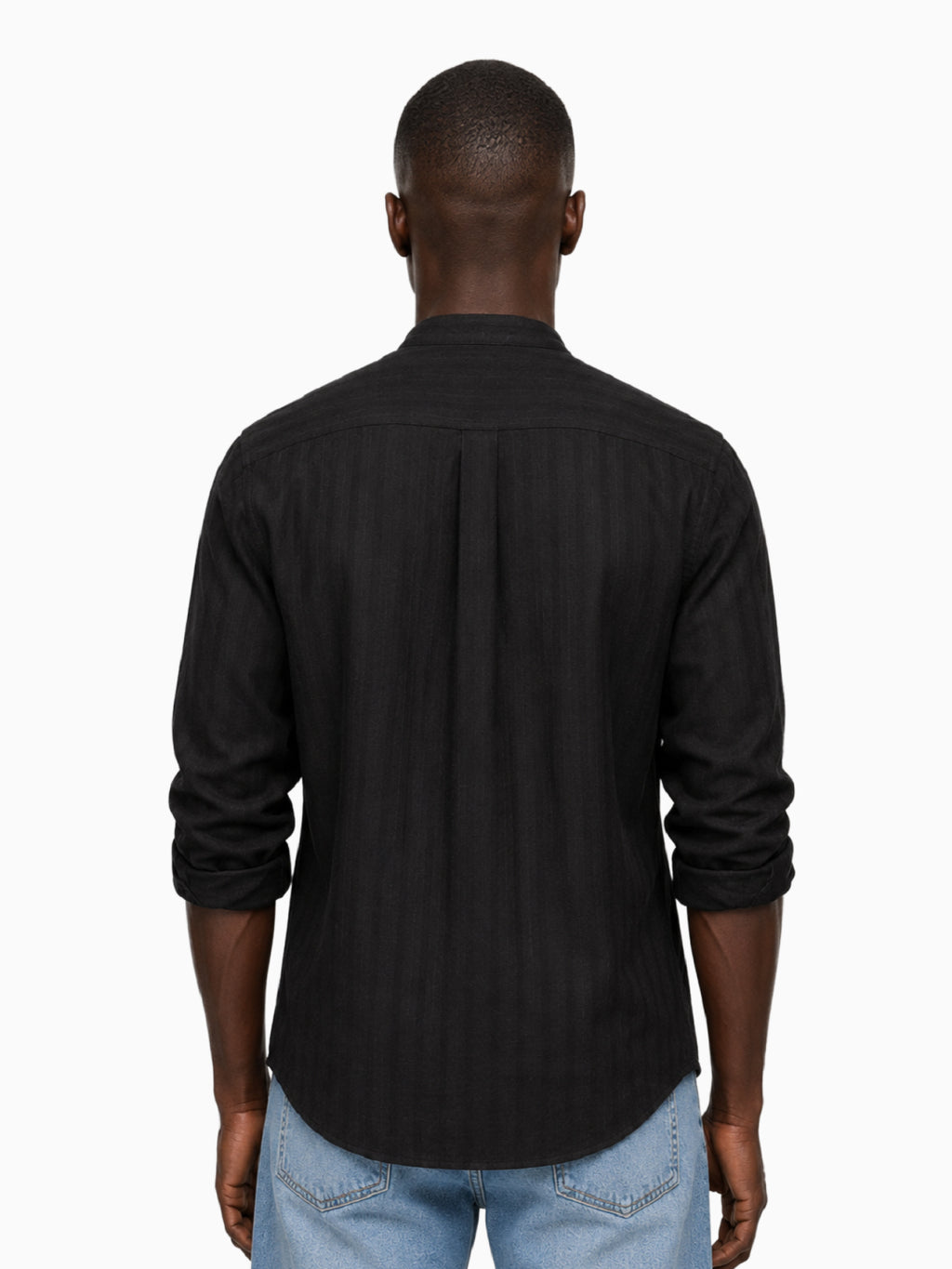 Riverline Black Stripe Linen Cotton shirt