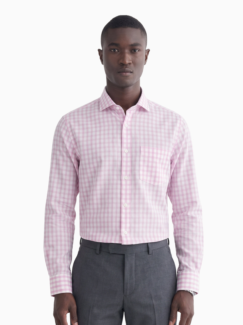 Candy Checks Pink & White Checks Cotton Linen Shirt