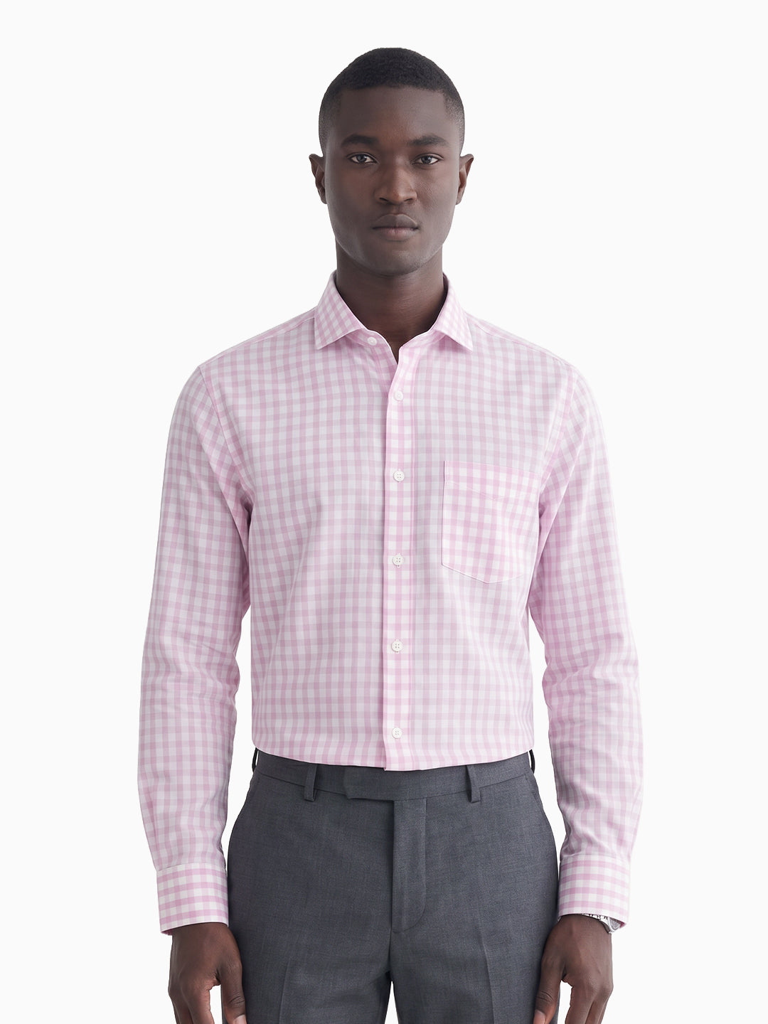 Candy Checks Pink & White Checks Cotton Linen Shirt
