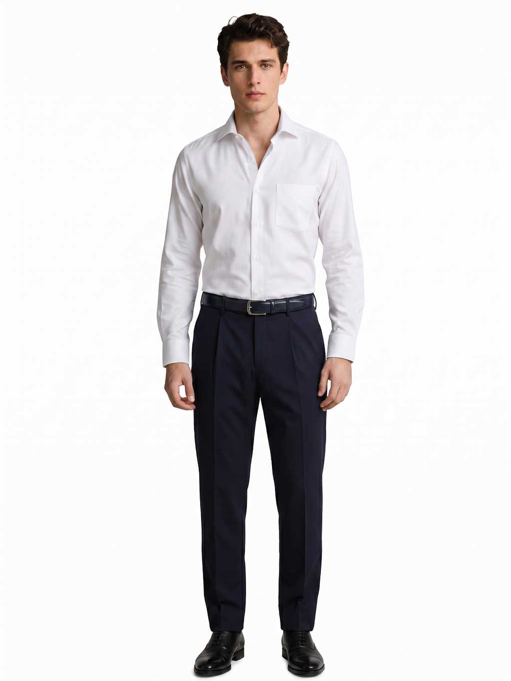 Royal Oxford Dobby White Shirt