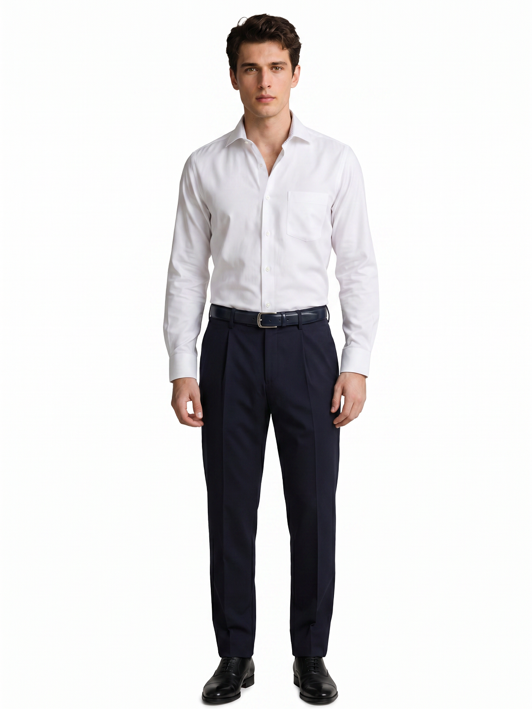 Royal Oxford Dobby White Shirt