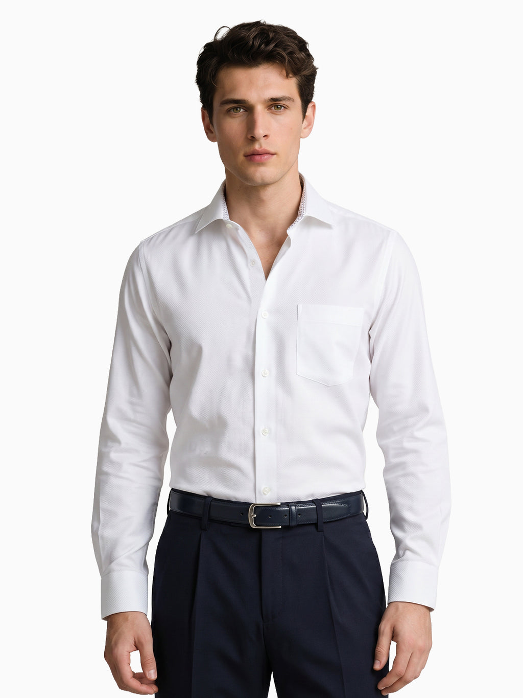 Royal Oxford Dobby White Shirt