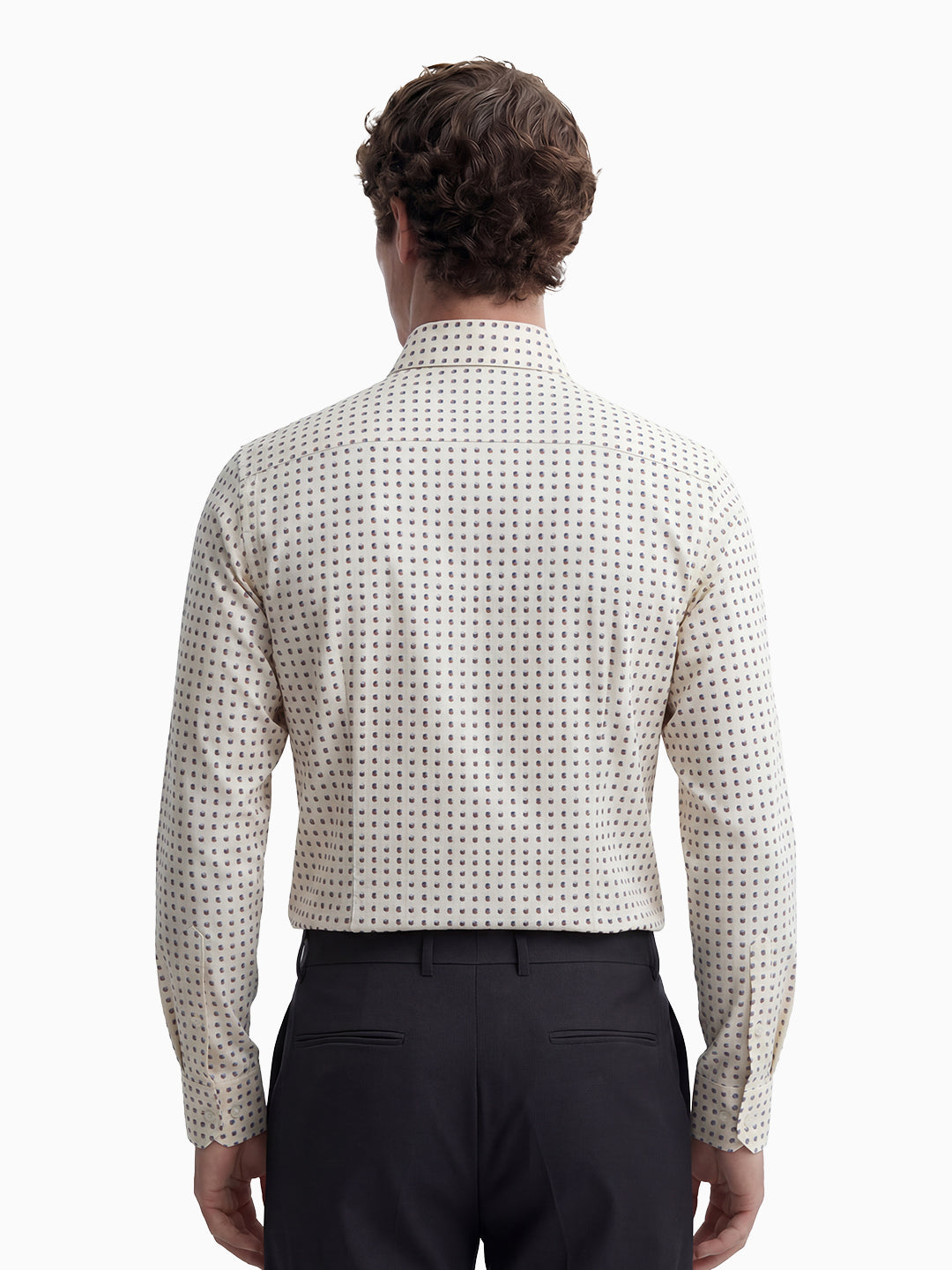 CUBO 3D Red & Blue Geometric Print Shirt