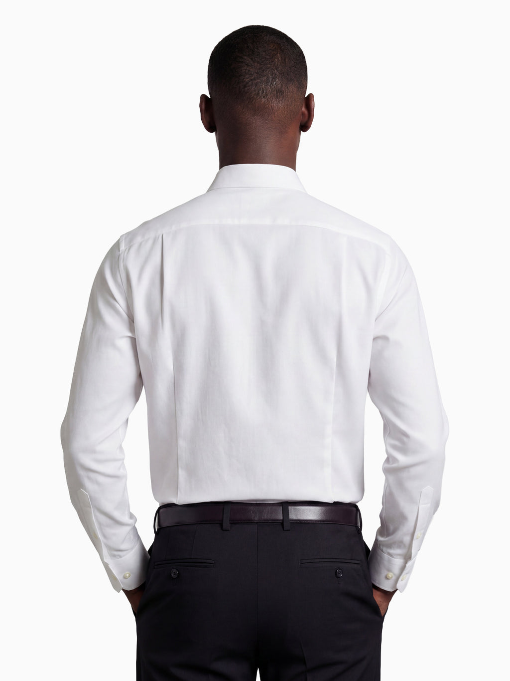 Classic White Cotton Linen Formal Shirt