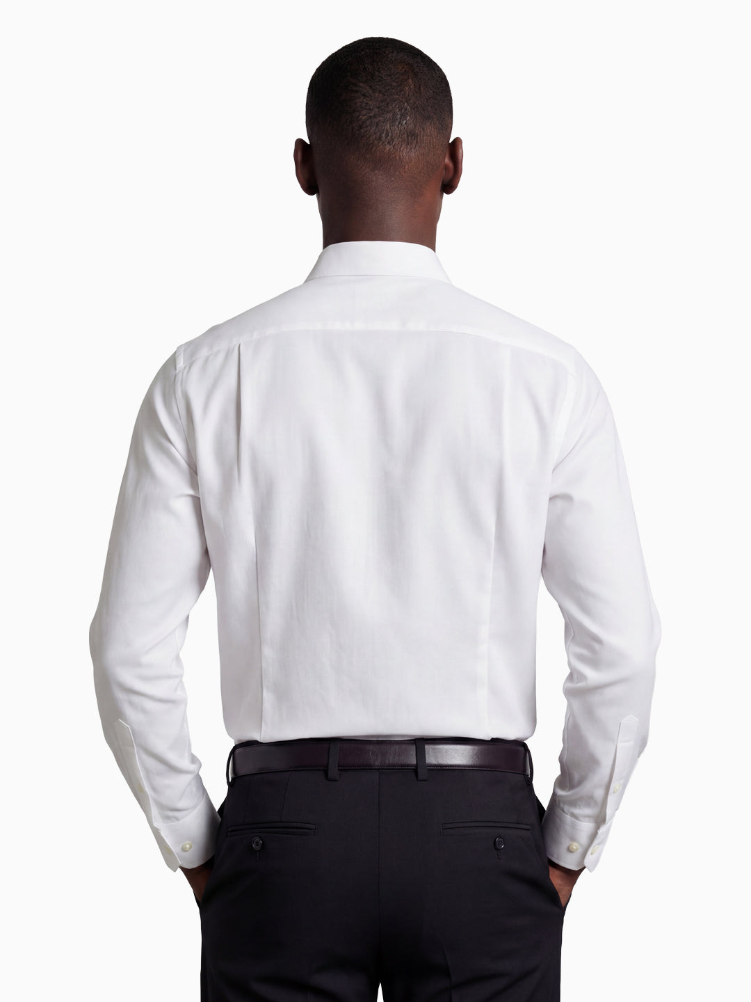 Classic White Cotton Linen Formal Shirt