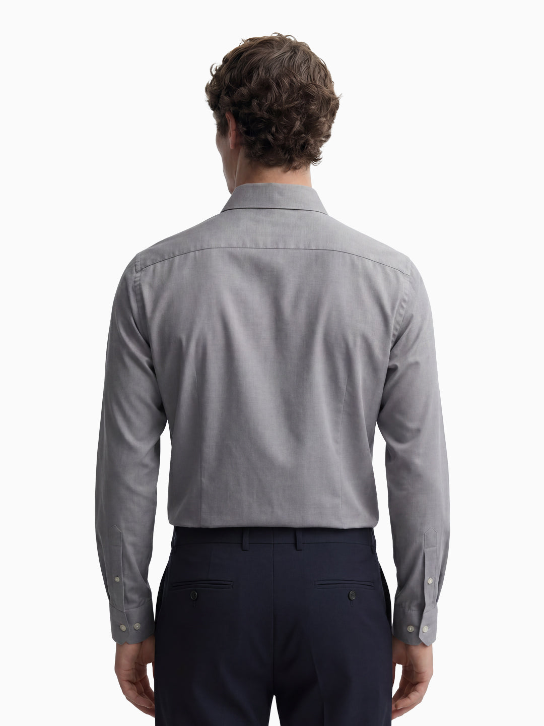 Formal Oxford Dobby Dark Grey Shirt