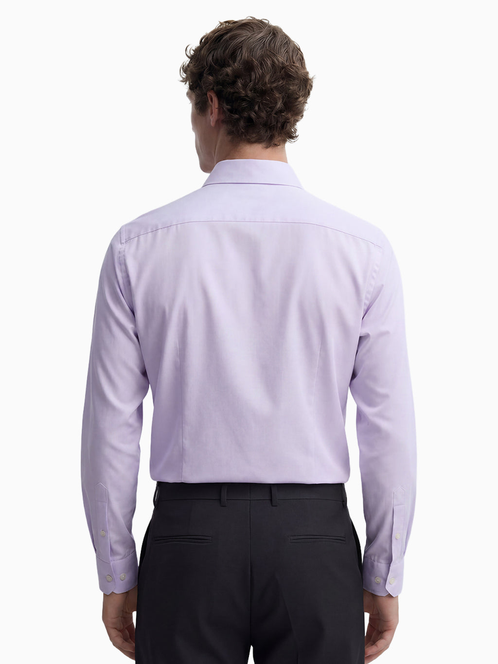 Fusion Oxford Lavender Cotton Formal Shirt