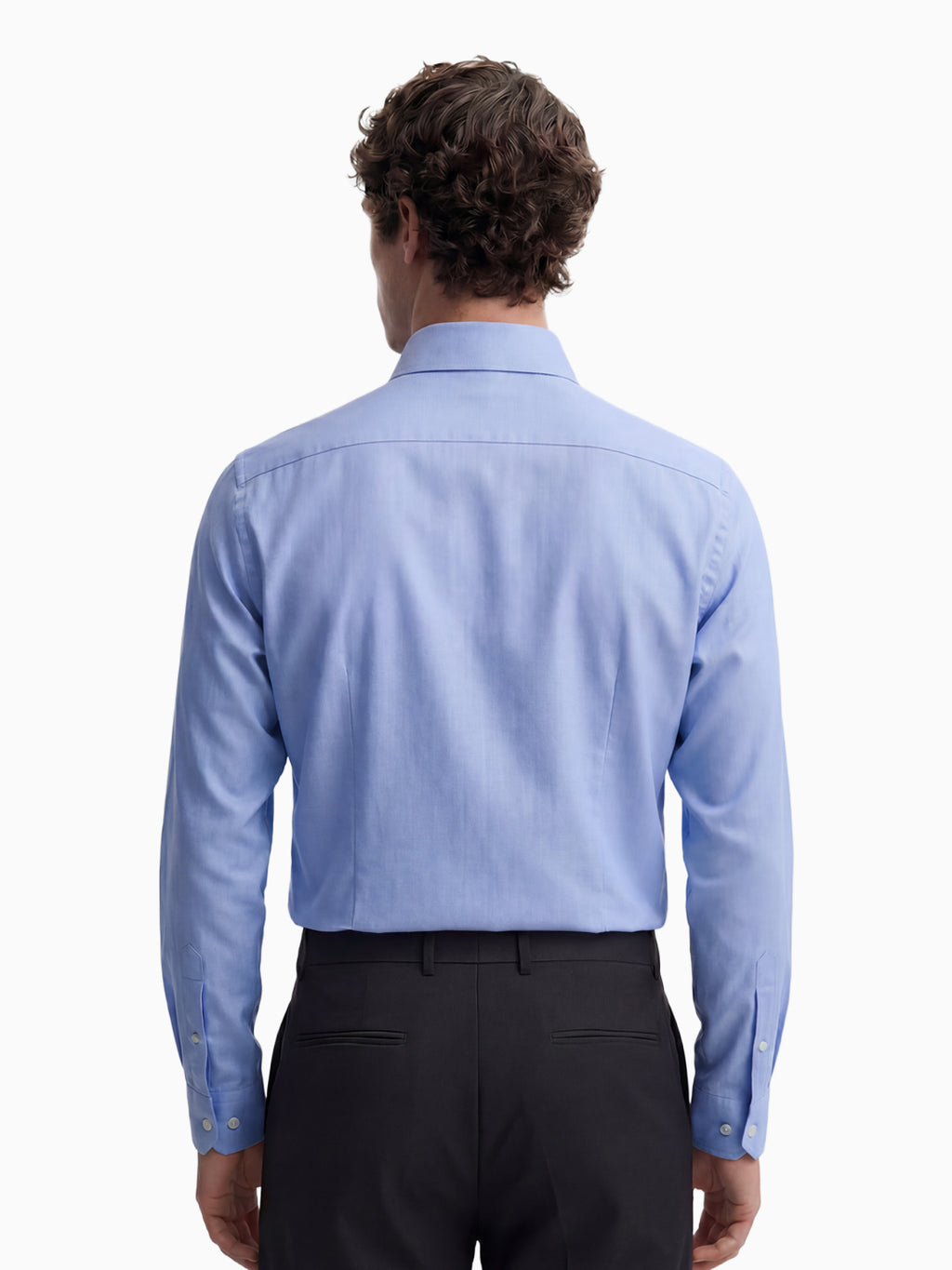 Classic Herringbone Sky Blue Shirt